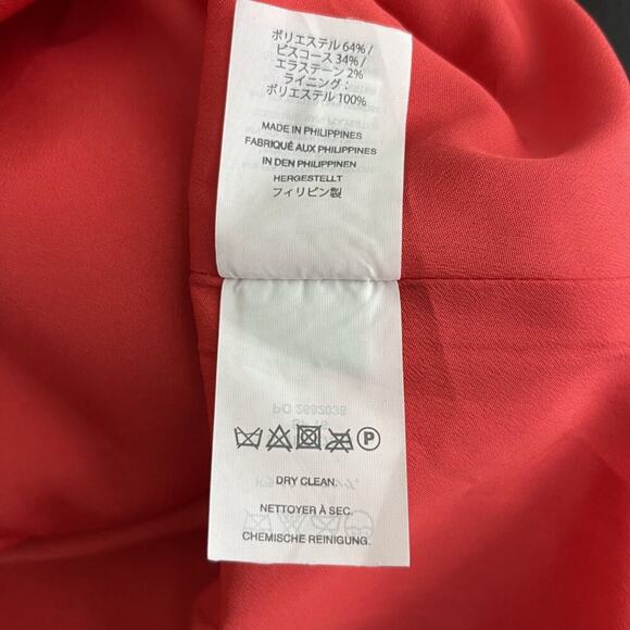 2/$30 J. Crew Bell-Sleeve Crepe Dress Dark Papaya 0 #8676 - Picture 8 of 9